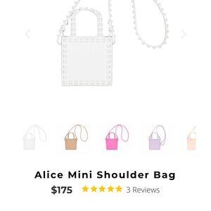 Carmen Sol Alice Mini Shoulder Bag White Italian Jelly